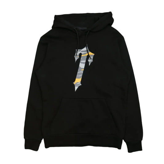Trapstar Camo T Logo Yellow Black Hoodie - Trapstar - SecondPlace