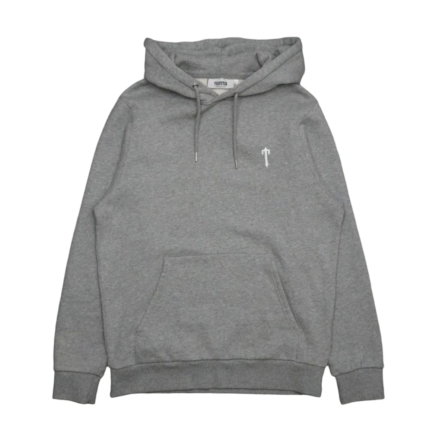 Trapstar Mini White T-Logo Grey Hoodie - Trapstar - SecondPlace