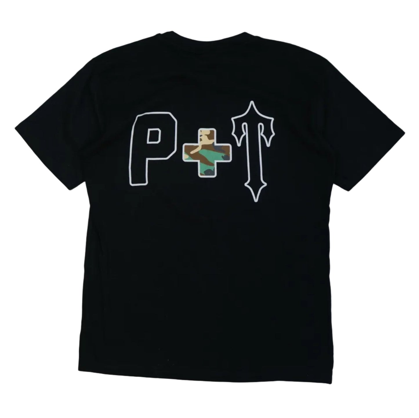 Trapstar x Places Faces Camo Logo Black T-Shirt - Trapstar - SecondPlace