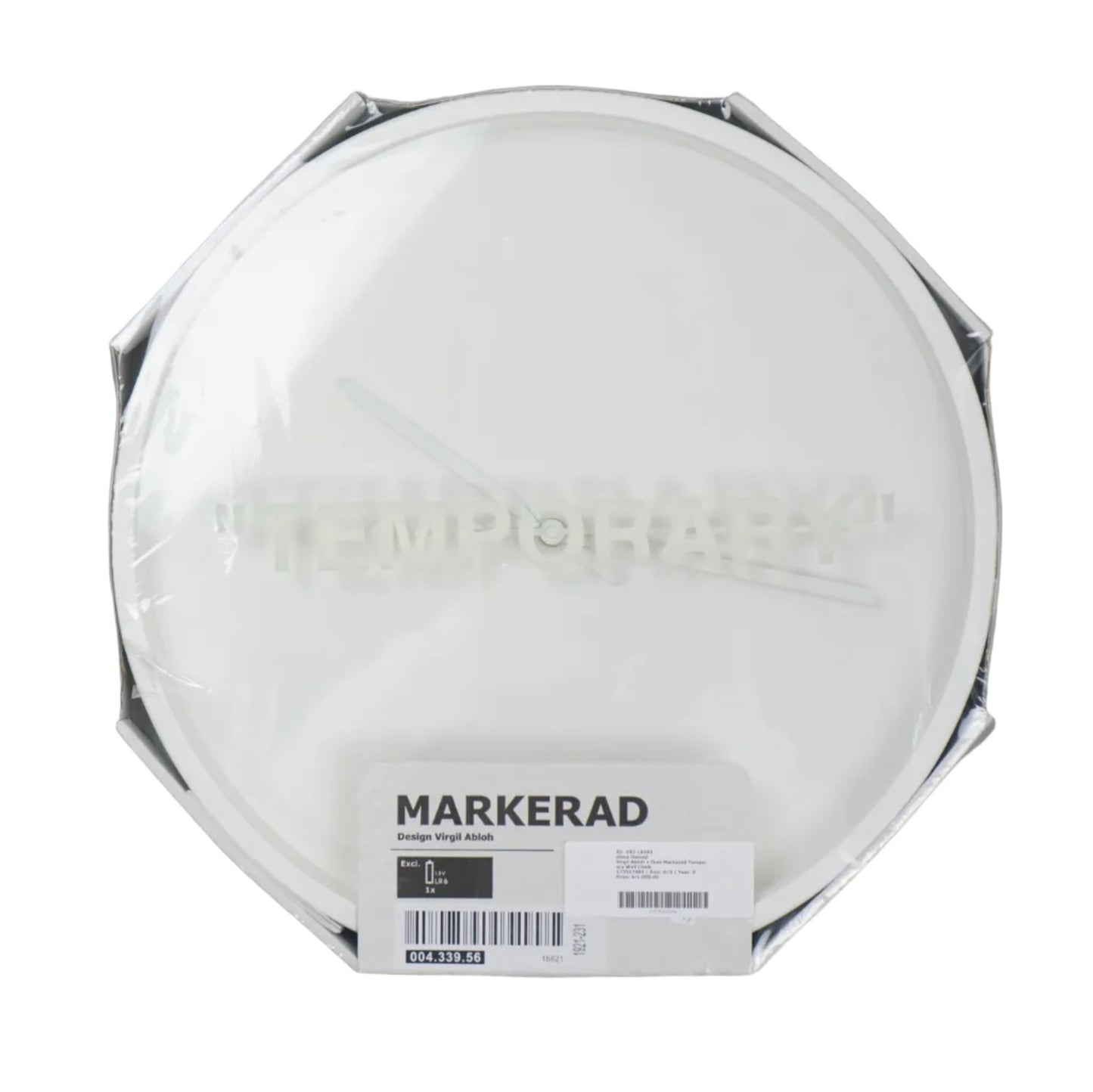 Virgil Abloh x Ikea Markerad Temporary Wall Clock - Off - White - SecondPlace